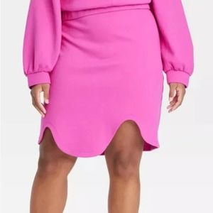 Target x sammy B Women's High-Rise Scuba A-Line Skirt - Pink Size 4X NWT